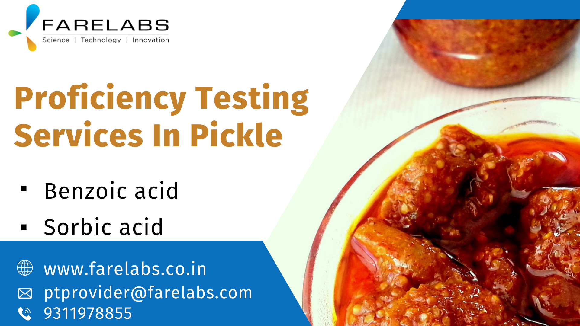 FARE LABS stands for Food and Agricultural Products Testing