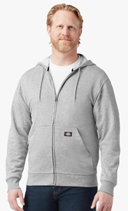Dickies Men's Full Zip Fleece Hoodie