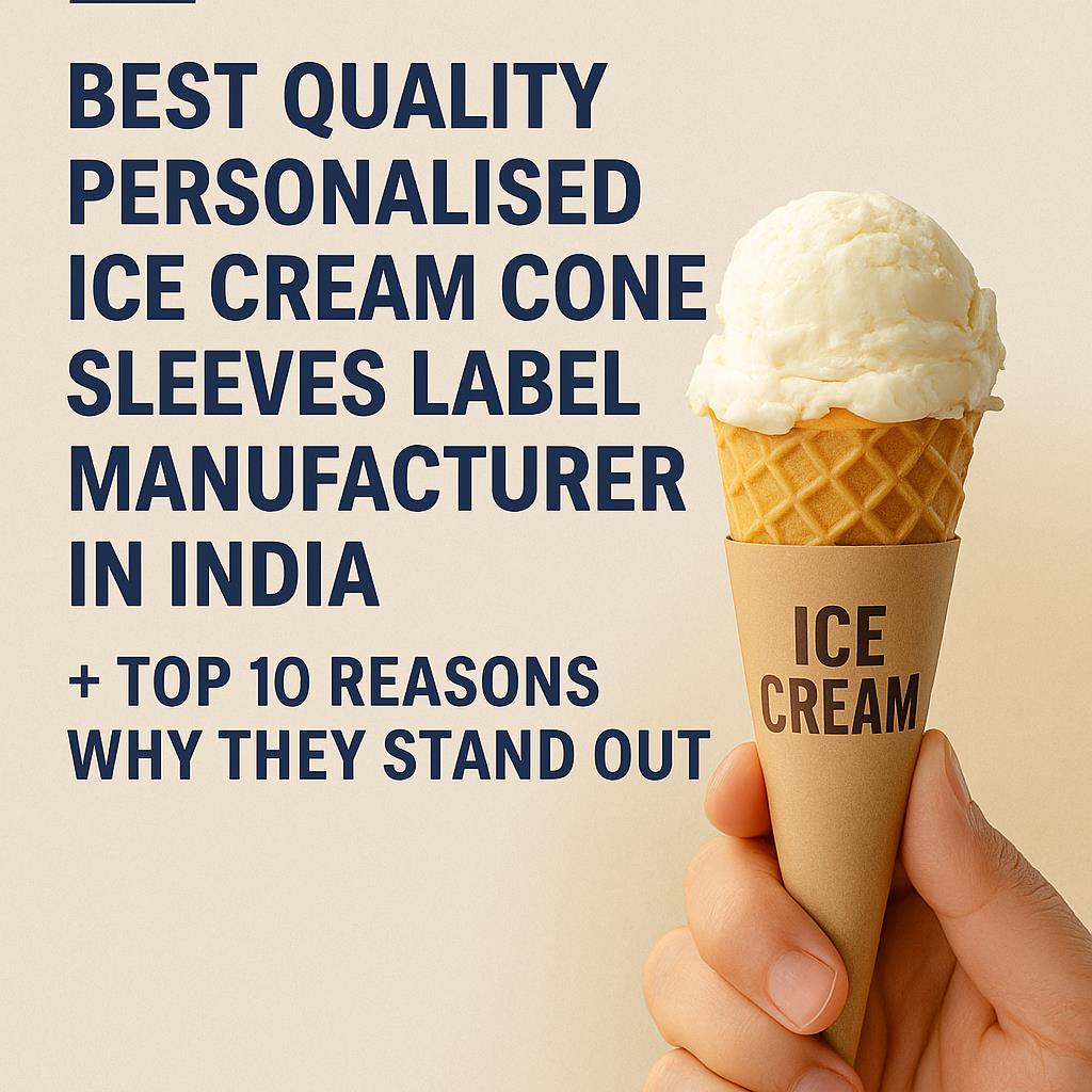 Best Quality Ice Cream Cone Sleeves Label Manufacturer