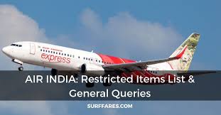 A Complete Guide to the Restricted Items on Air India