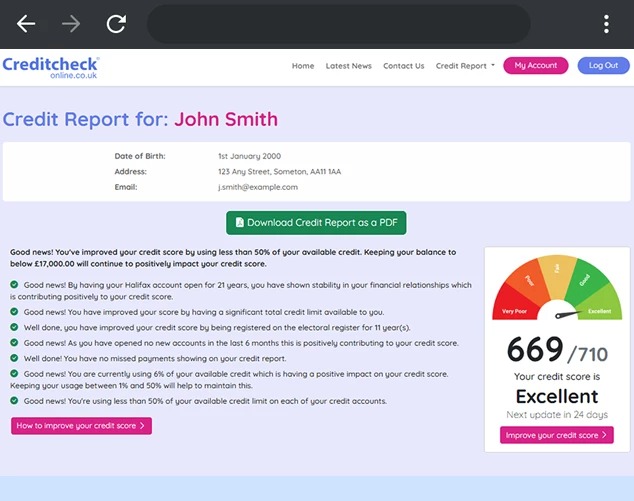 Check My Credit Score UK