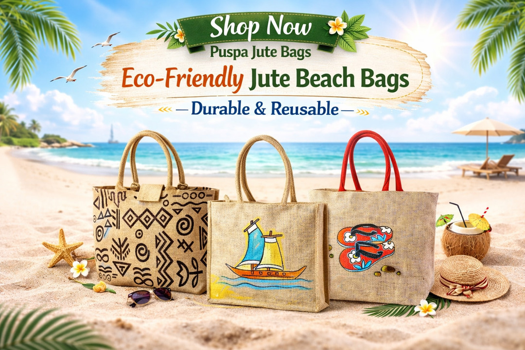 Eco-Friendly Jute Beach Bags – Durable & Reusable