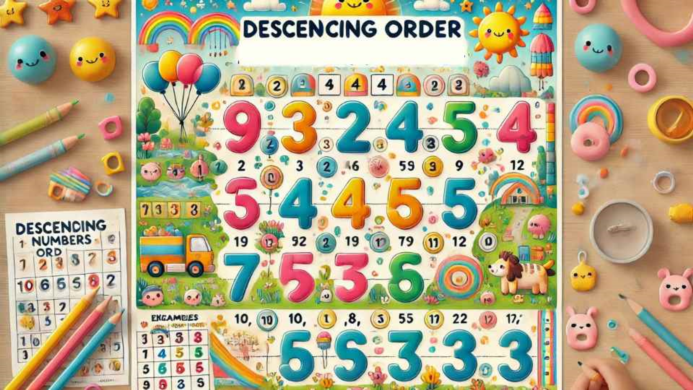 The Best Kindergarten Worksheet for Descending Order.