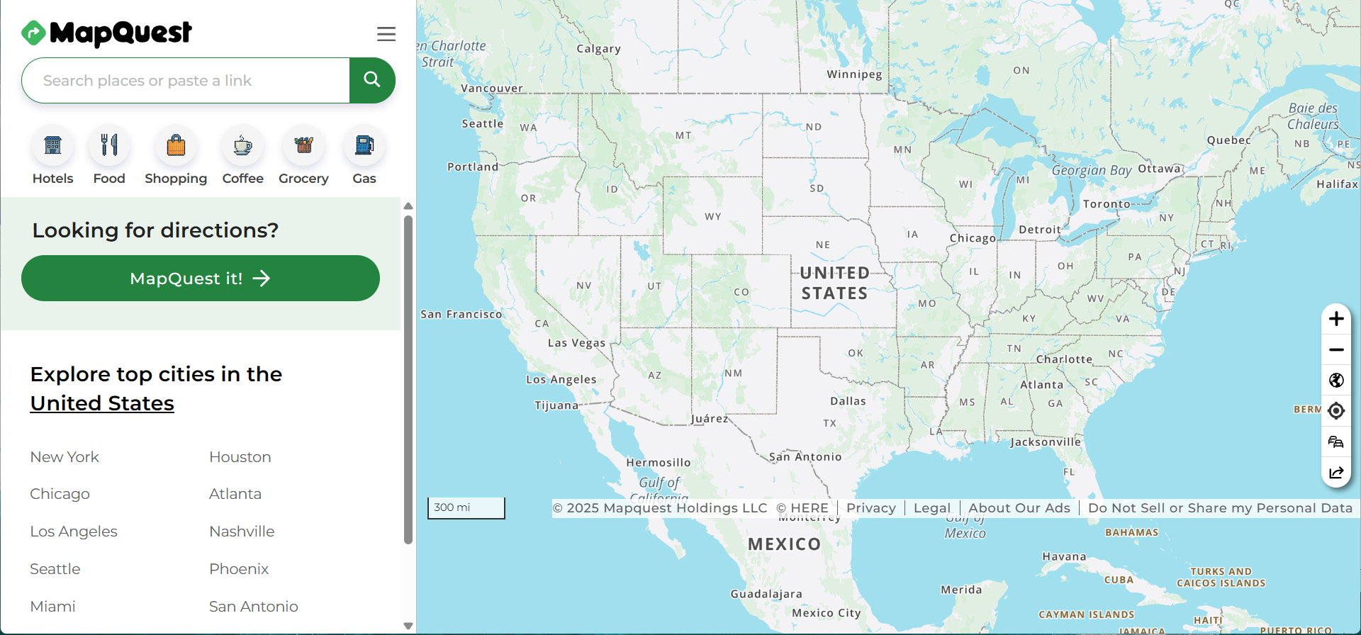 Mapquest driving directions