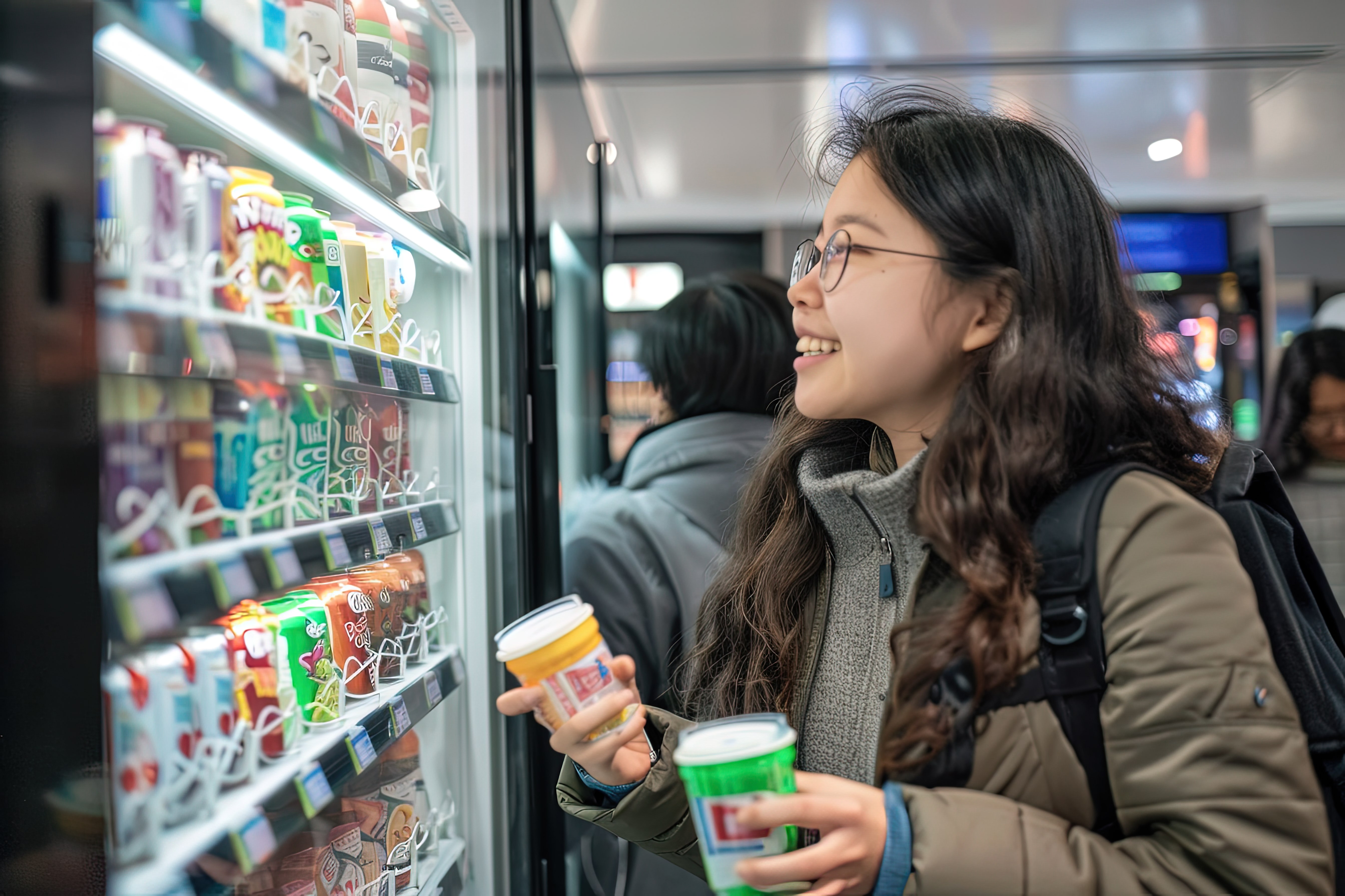One Snack Machine with Cashless Payments & Custom Options