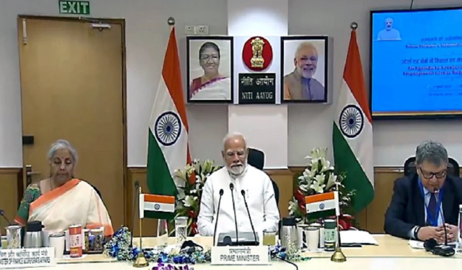NITI Aayog Meeting: Developed India in 2047 is every Indian's ambition, PM Modi said in NITI Aayog m