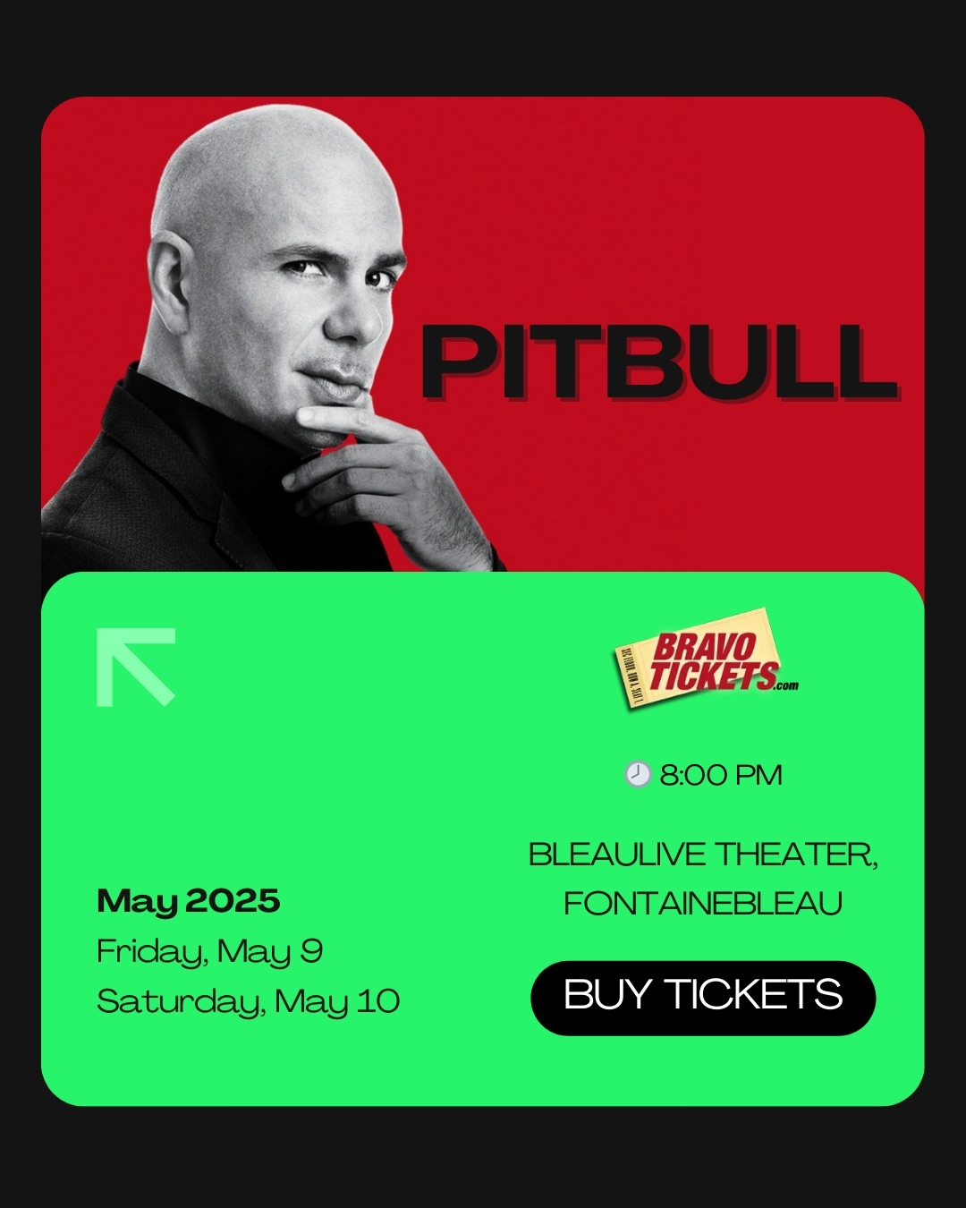 Pitbull Live in Vegas: Fontainebleau Party This May!