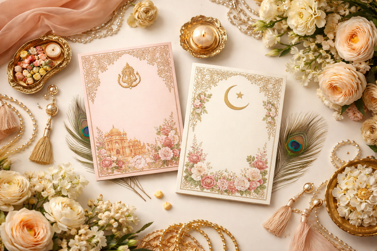 Elegant Wedding Cards Below Rs 20 - Vishakha Collections
