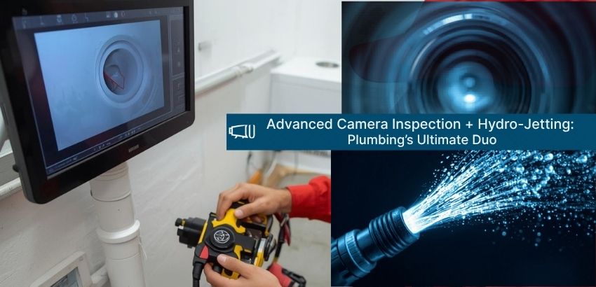 Plumbing Camera Inspection Combined With Hydro-Jetting