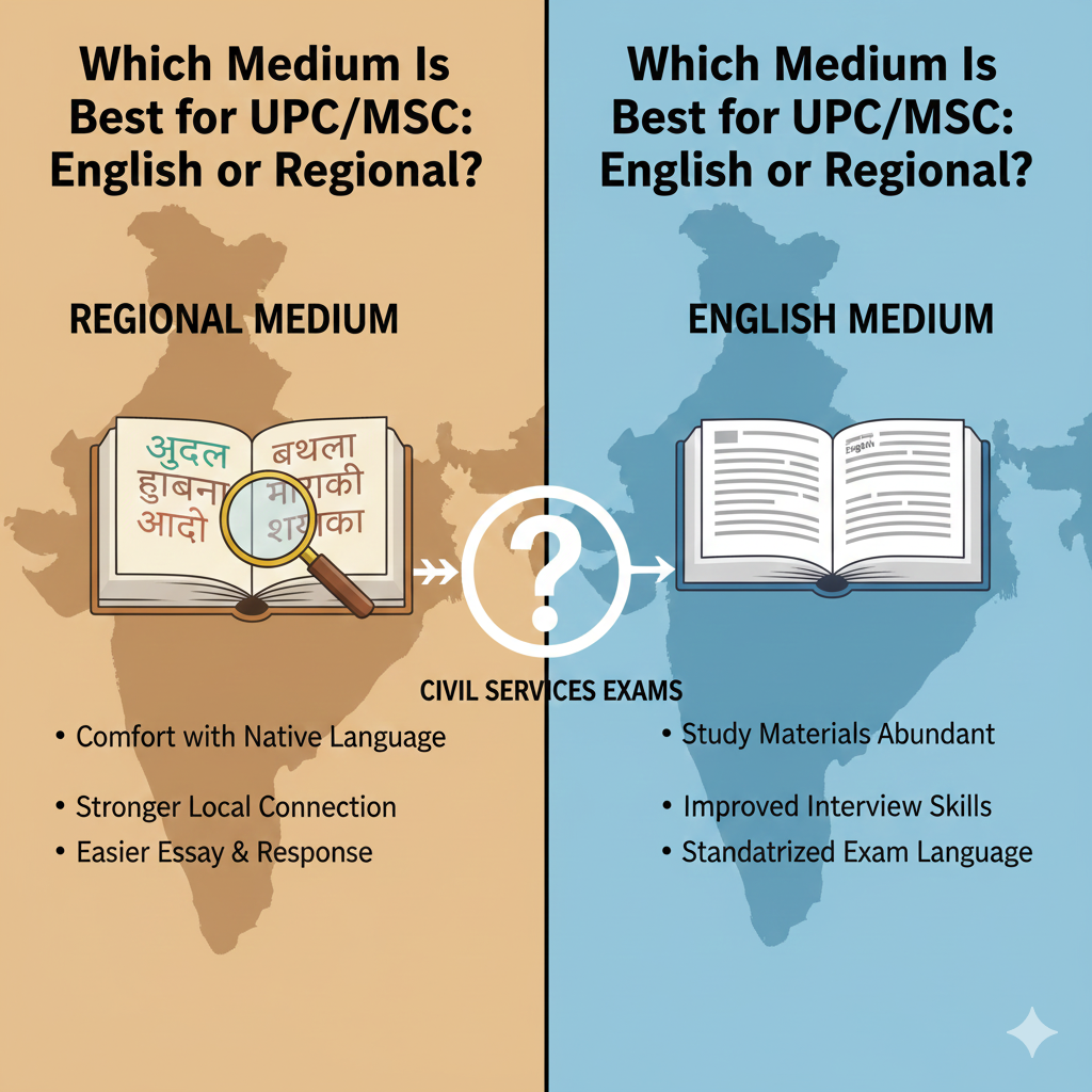 Which Medium Is Best for UPSC/MPSC: English or Regional?