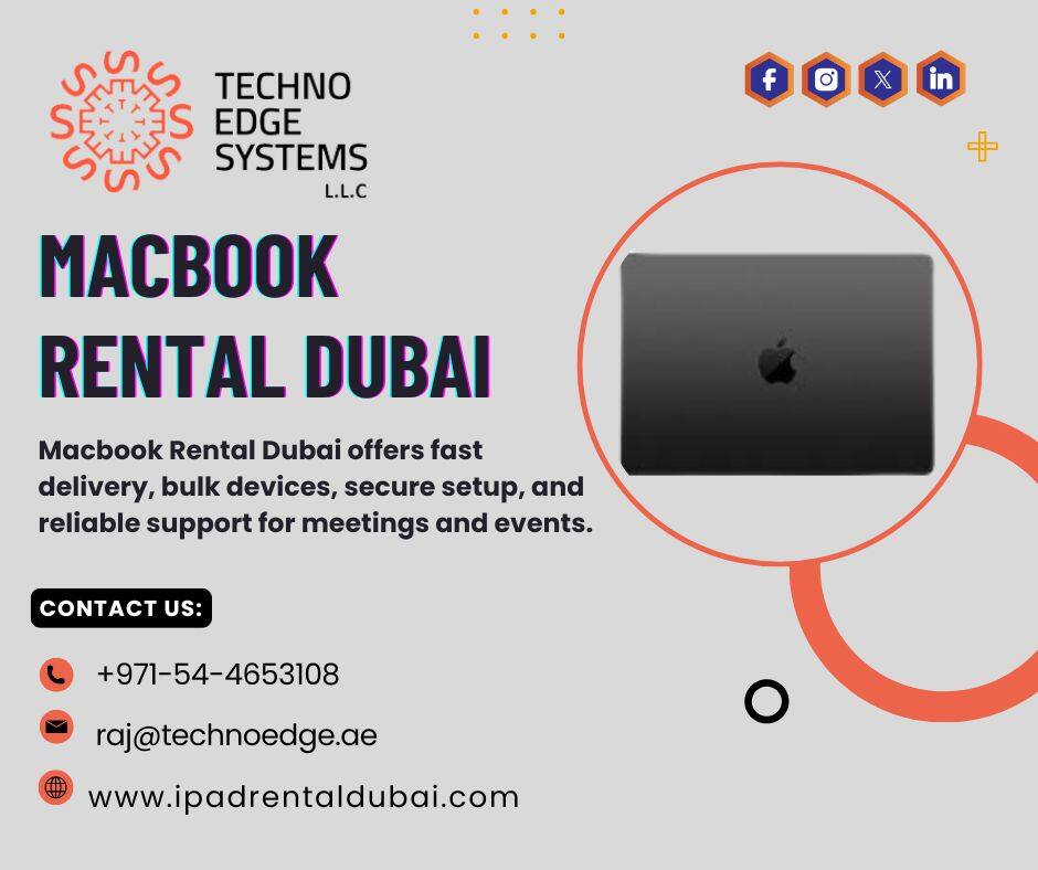 Why Choose Macbook Rental Dubai for Events?