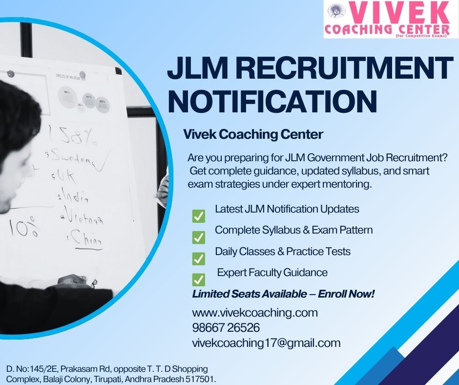 JLM Recruitment Notification Guide
