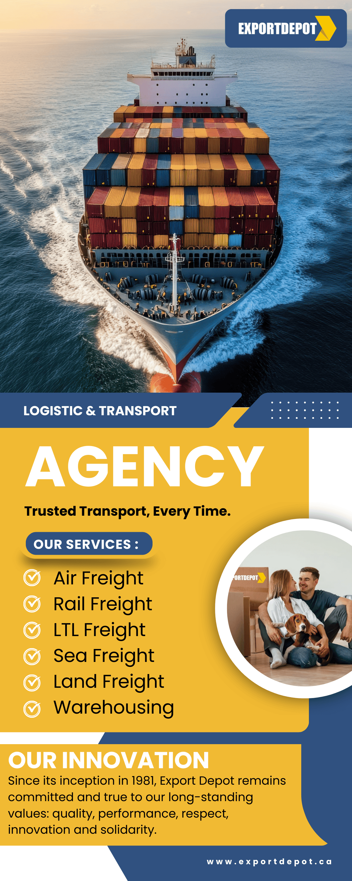 Export Depot: Leading International Shipping Company