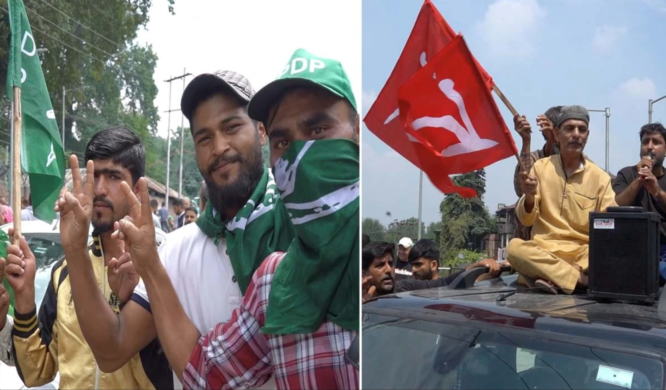 Will PDP or NC win? Workers of both parties are already at loggerheads over the possible outcome of 