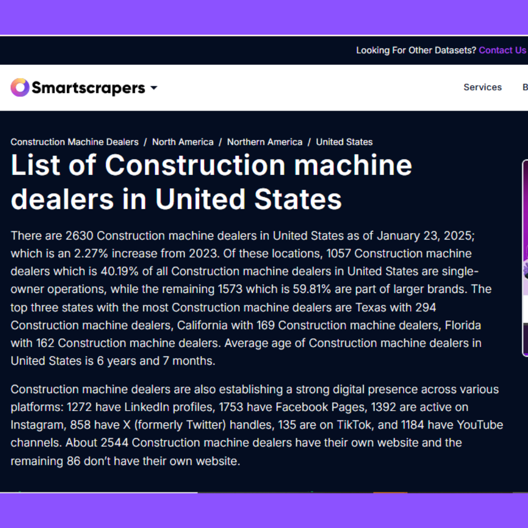 List Of Construction machine dealers in United States