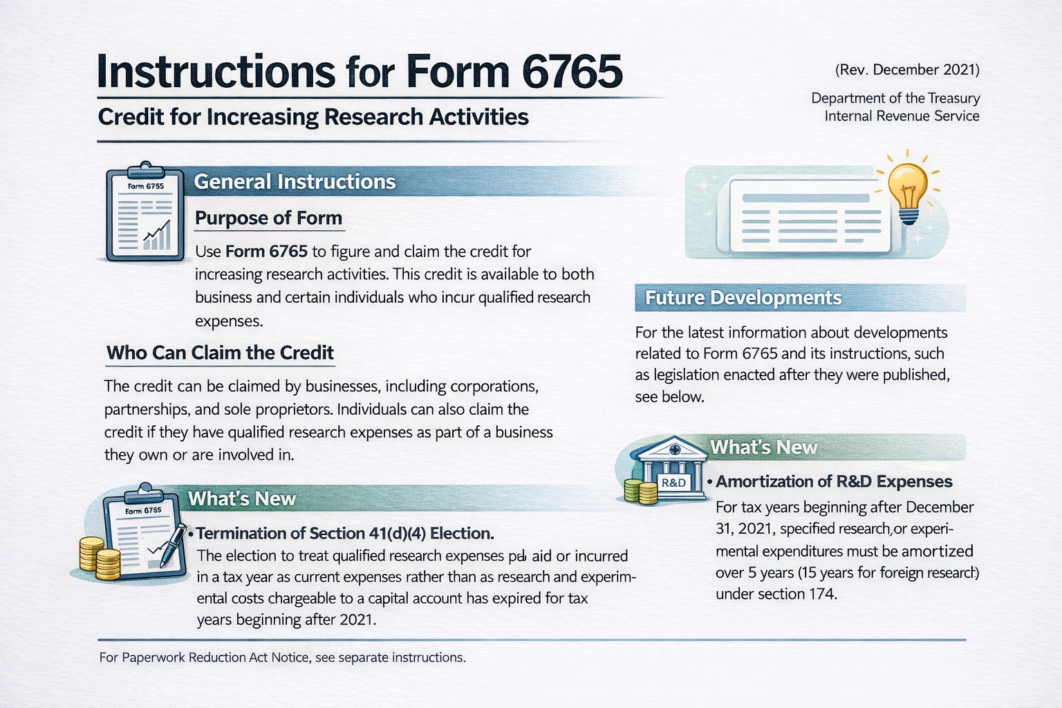 Form 6765 Instructions 2025: A Guide to the R&D Tax Credit