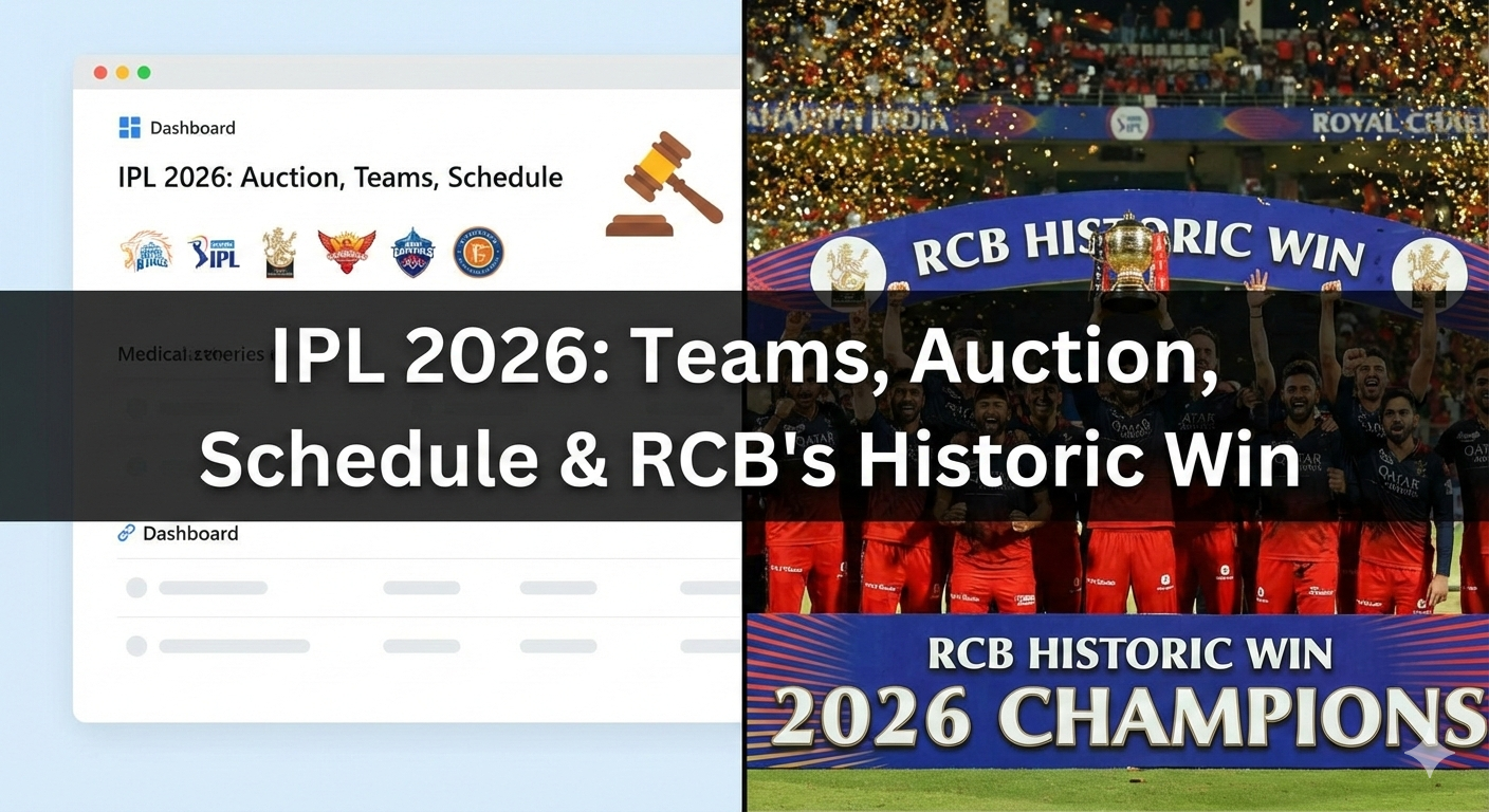 IPL 2026 Complete Guide: Teams, Auction Details, Schedule