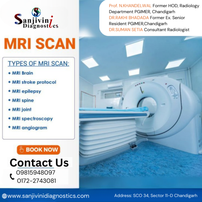 Experience High-Resolution Scans with 3 Tesla MRI at Sanjivini Diagnostics Chandigarh