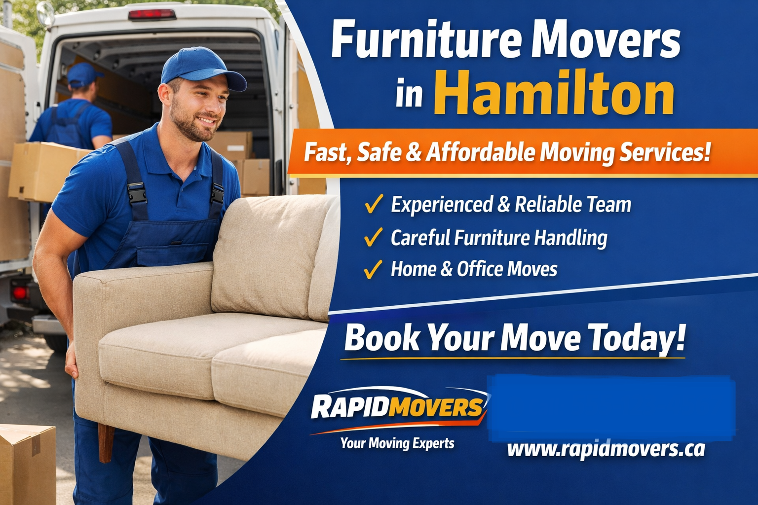 Reliable Furniture Movers in Hamilton – RapidMovers
