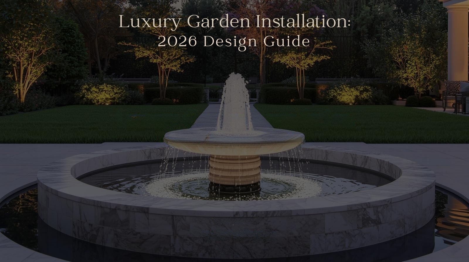 Luxury Garden Fountain Installation: 2026 Design Guide
