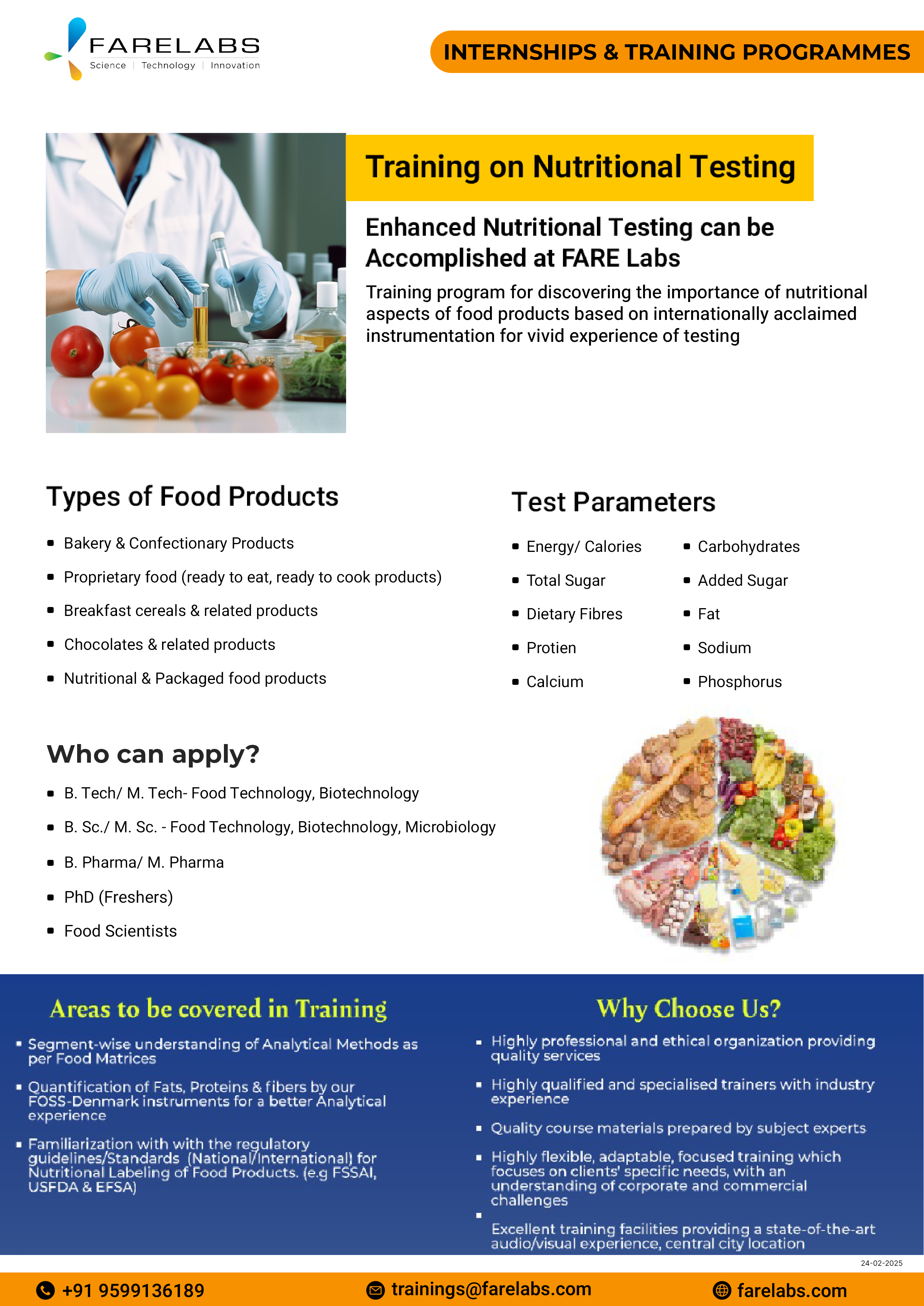  Best Training in Food Testing at FARE Labs Pvt. Ltd.