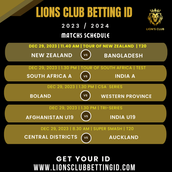 Lions Club your Ultimate Destination for Casino ID, Cricket ID and IPL Betting ID
