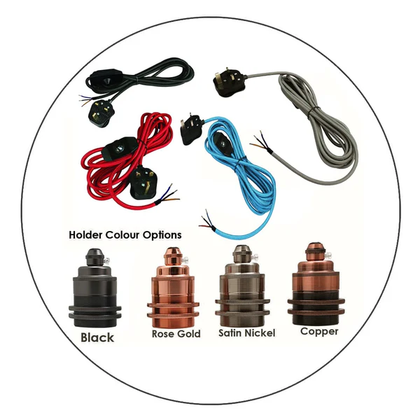 Fabric Flex Cable Plug-In Pendant Kit at Ledsone UK