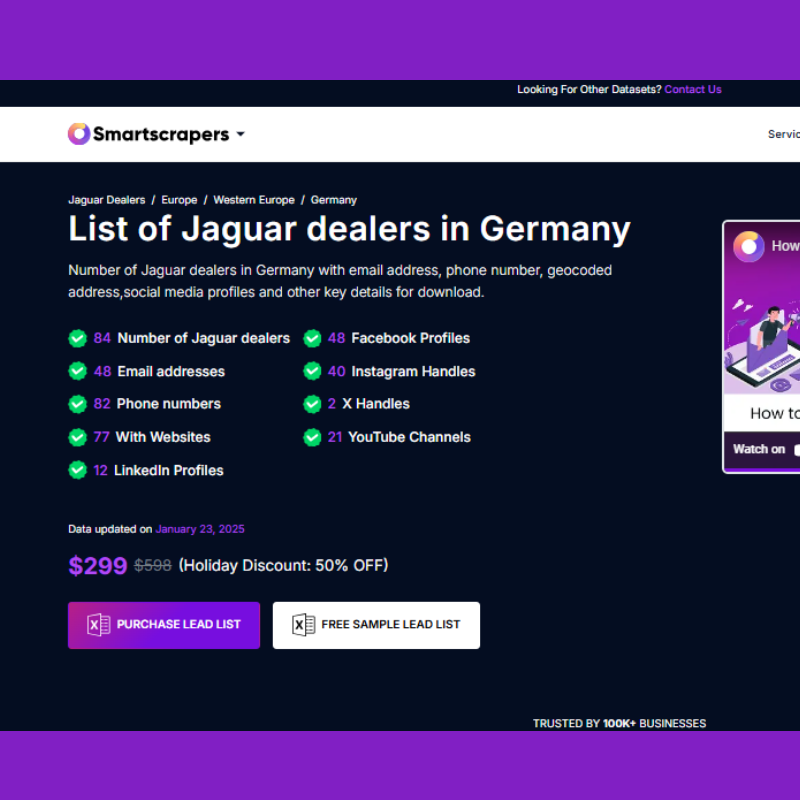 List Of Jaguar dealers in Germany
