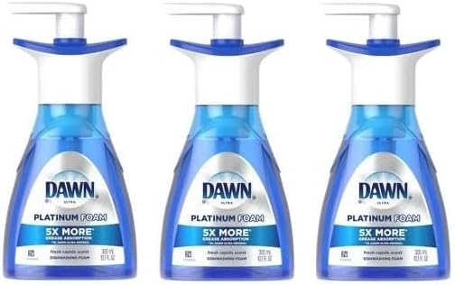 3 Pk. Dawn Ultra Platinum Foam Dishwashing 