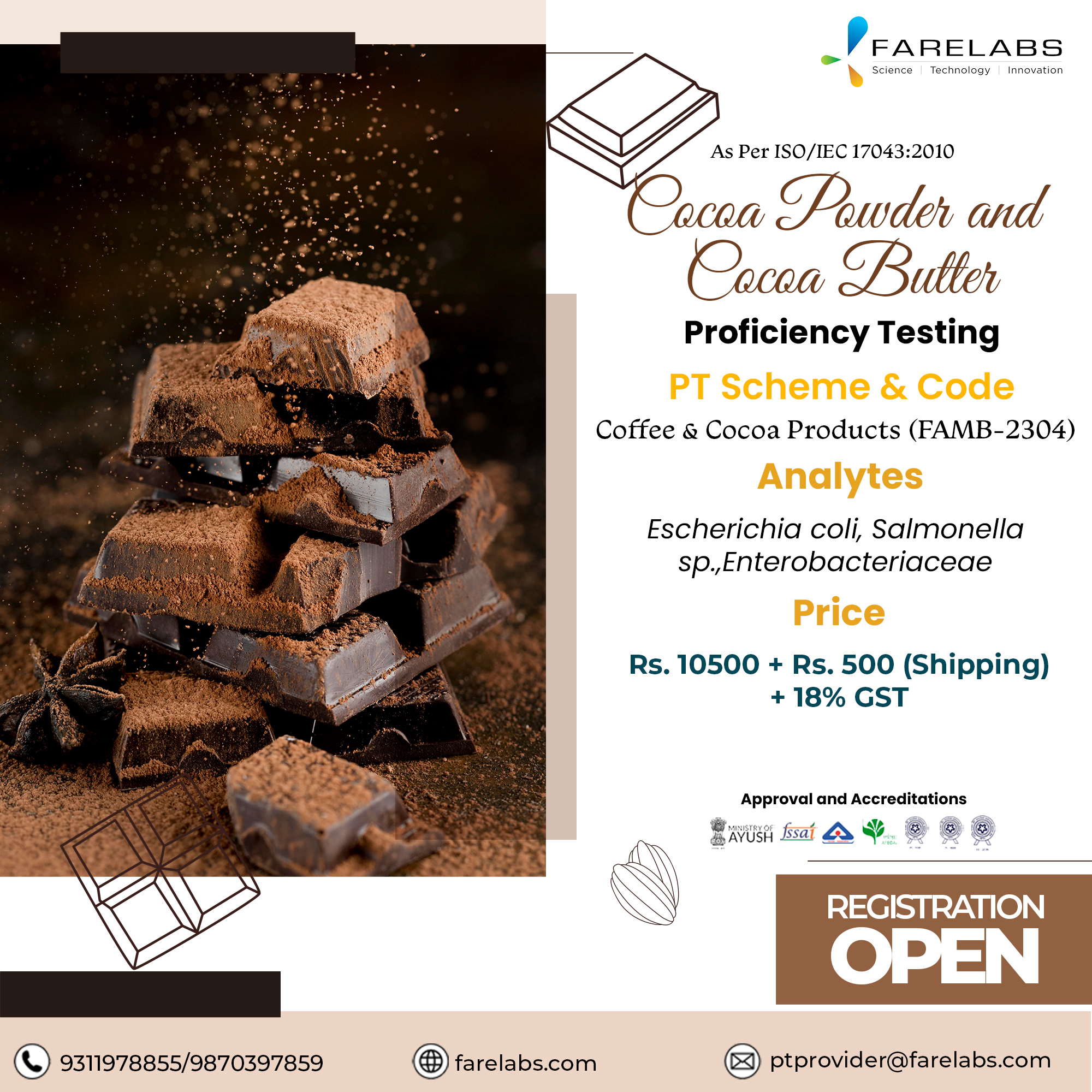 Food Testing Laboratory at Fare Labs Pvt. Ltd. 