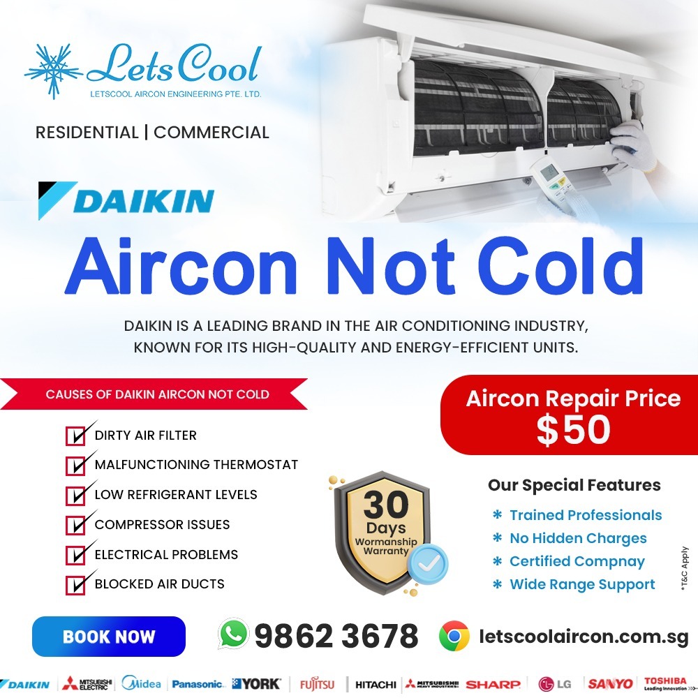 Daikin Aircon not cold