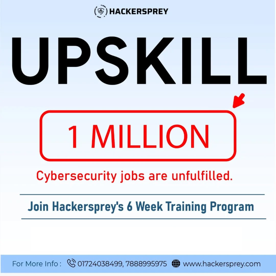 6 Weeks Cybersecurity Online Training Program by Hackersprey