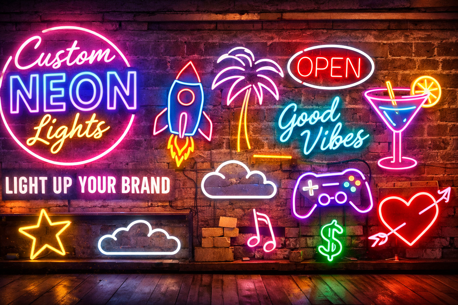 Custom Neon Lights for Homes and Businesses