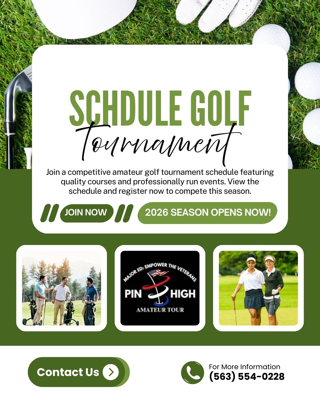 Join & Compete in Premier Amateur Golf Tournaments