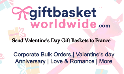 Send Valentine's Day Gift Baskets to France - Surprise Your Loved Ones