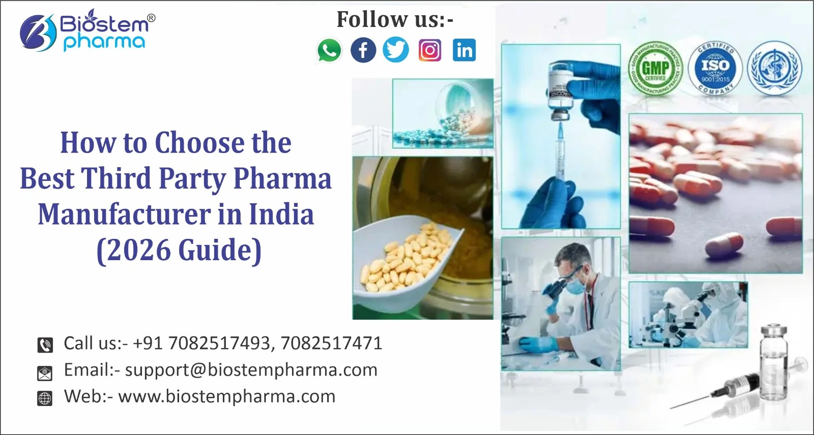 The Best Third Party Pharma Manufacturer in India