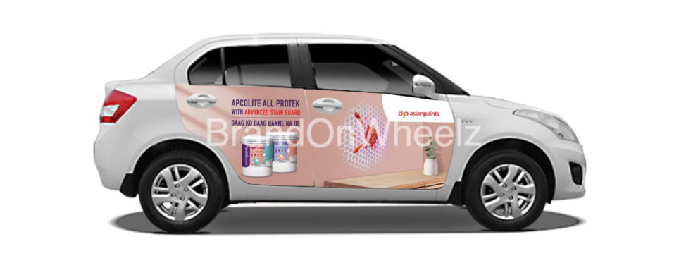 Car wrap advertising in Delhi