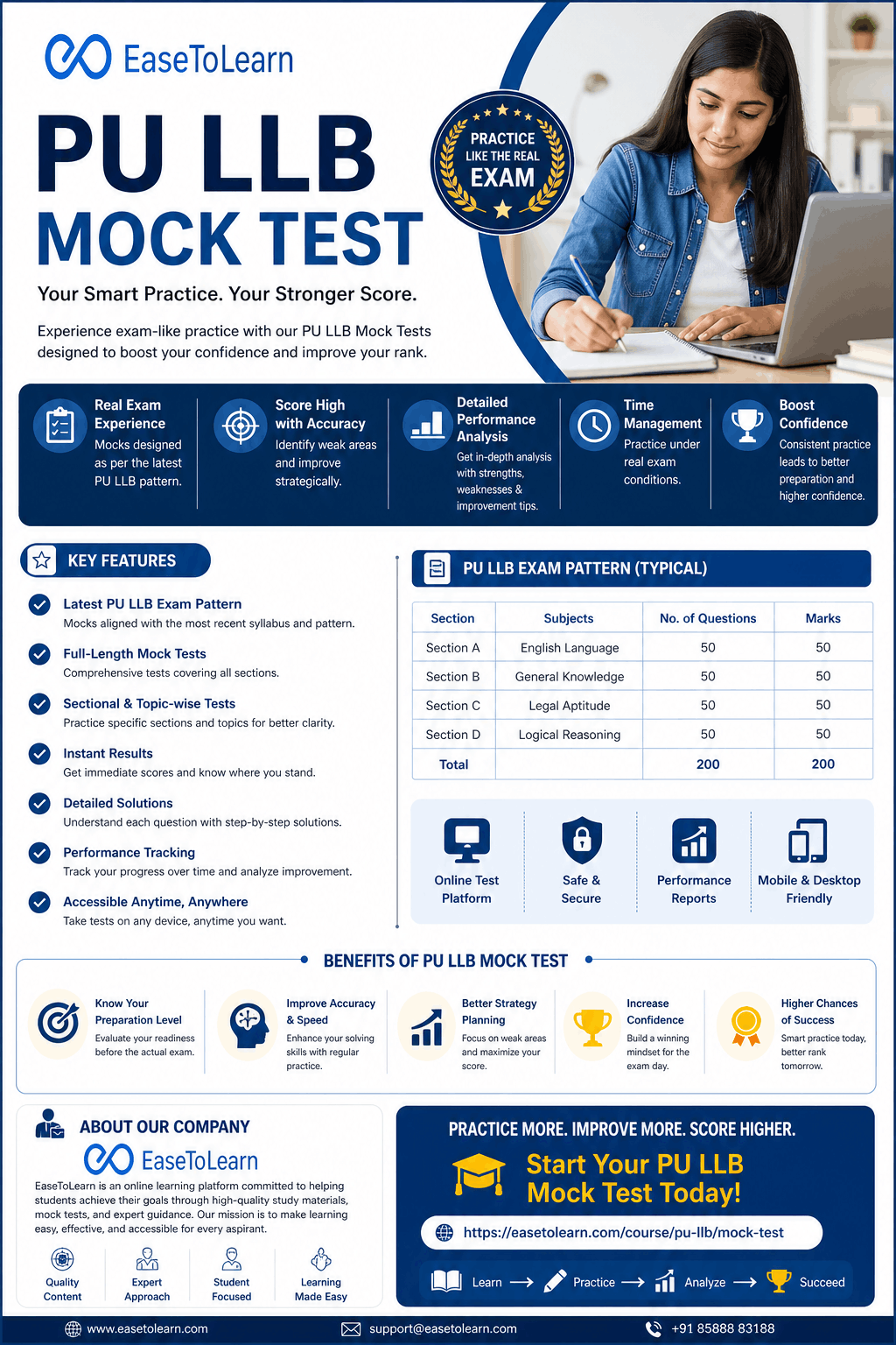Ace Your Law Entrance with EaseToLearn’s PU LLB Mock Test