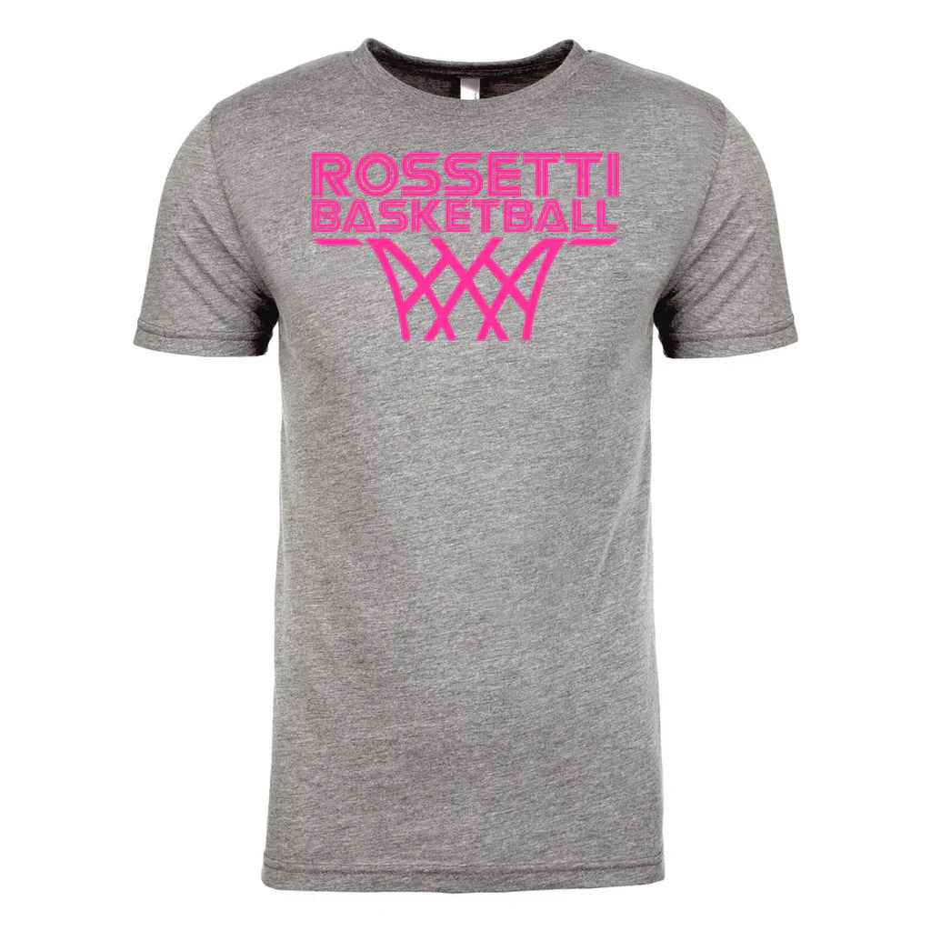 Rossetti Net Pink Tee Stylish & Soft Tri-Blend Shirt
