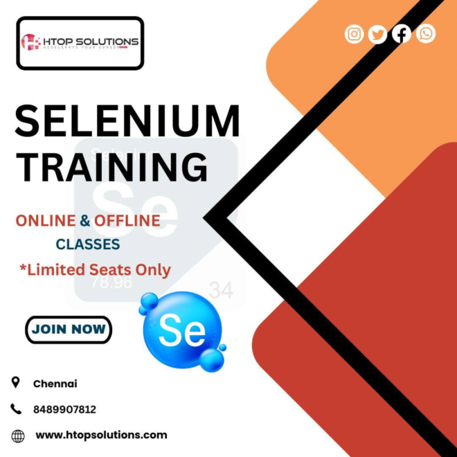 Selenium with Python Training in Chennai Htop solutions