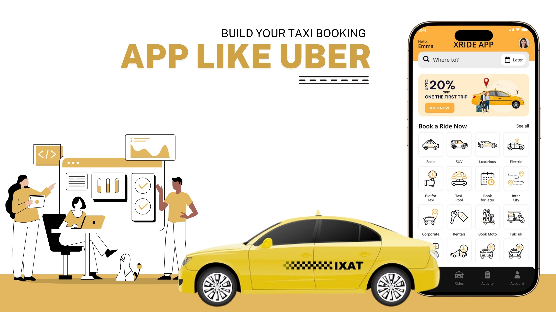 Uber Clone - Taxi Booking App