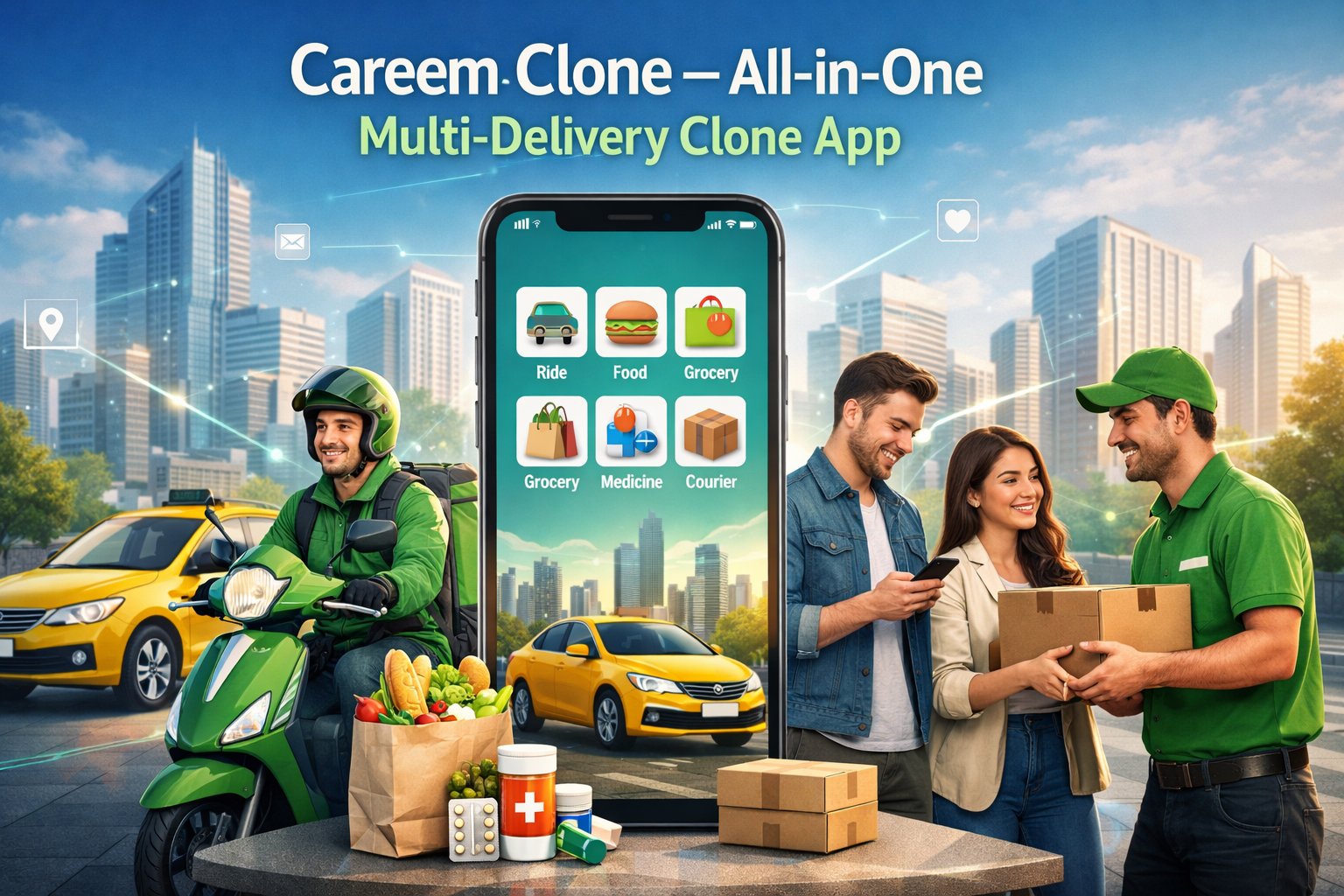 Careem Clone – All-in-One Multi-Delivery Clone App