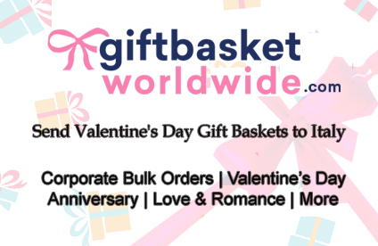 Send Valentine's Day Gift Baskets to Italy - Express Your Love in Style!