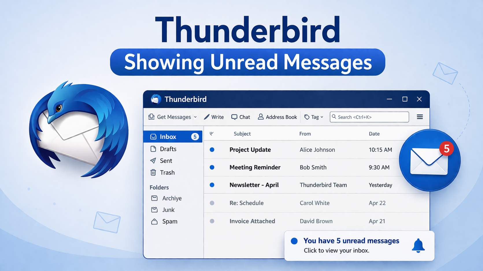 Thunderbird Showing Unread Messages Error - Ultimate Guide