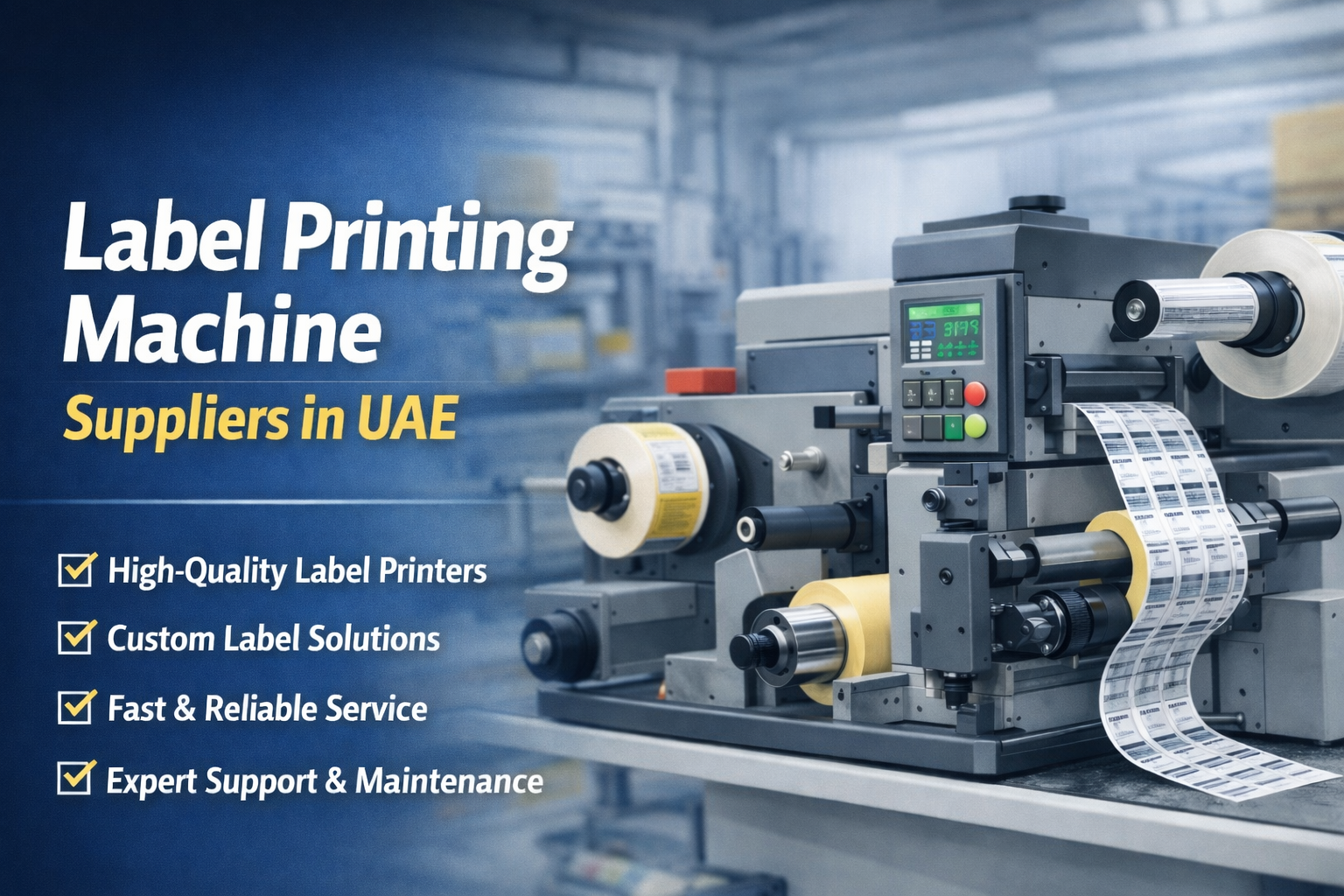 Label Printing Machine Suppliers in UAE –
