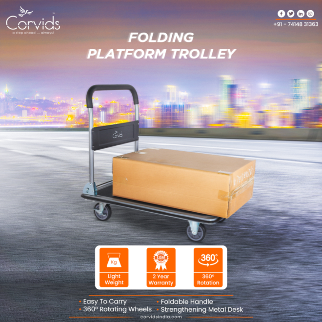 Heavy-Duty Platform Trolleys from Corvids India – Effortless Transport, Superior Durability