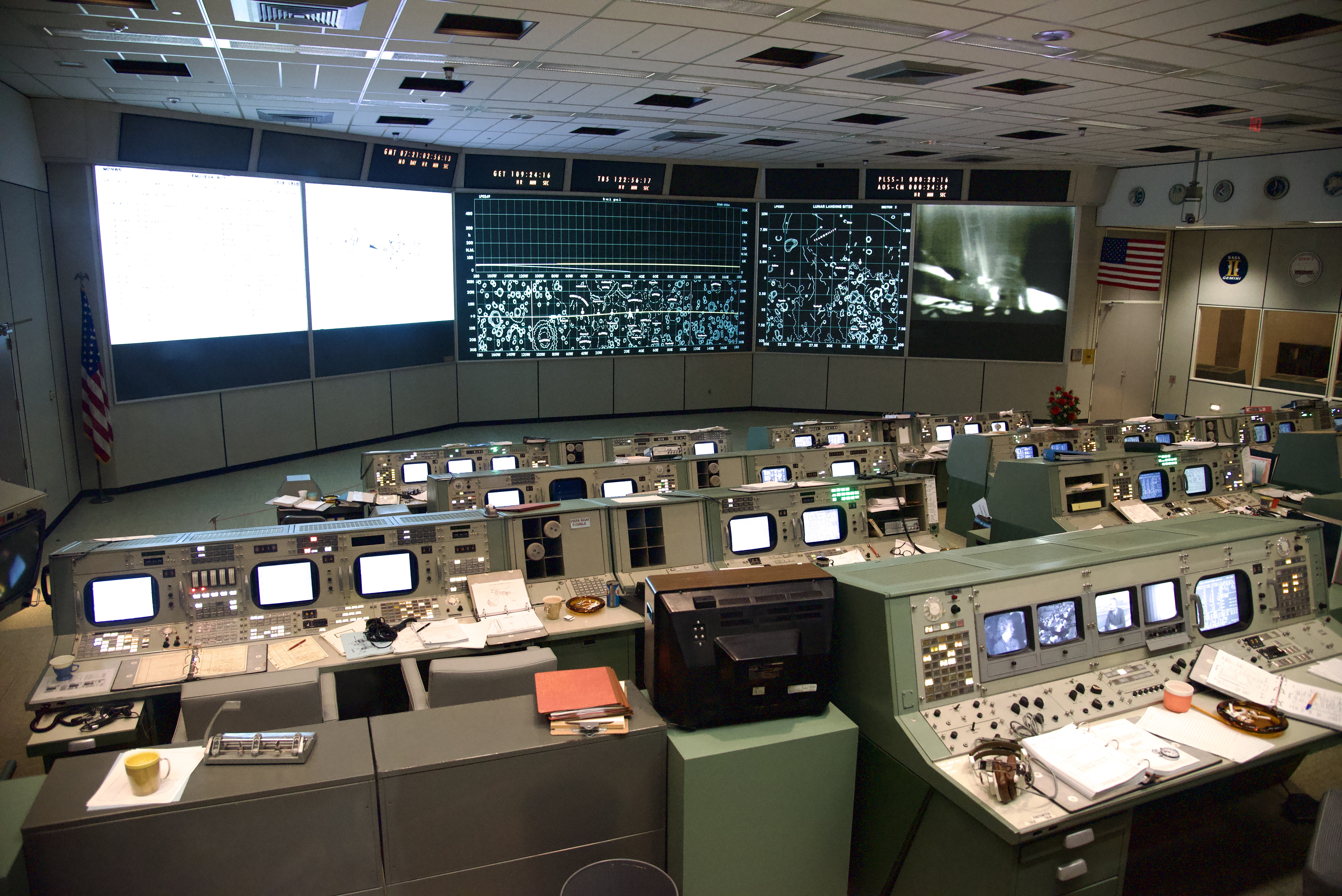 Mission Control at the Houston Space Center
