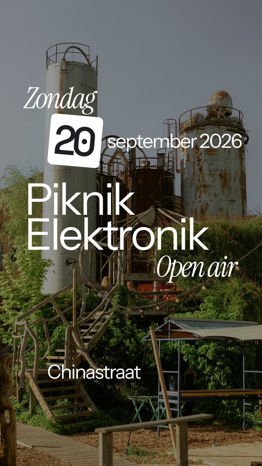 Piknik Elektronik Open Air Chinastraat - Early Bird Sold Out