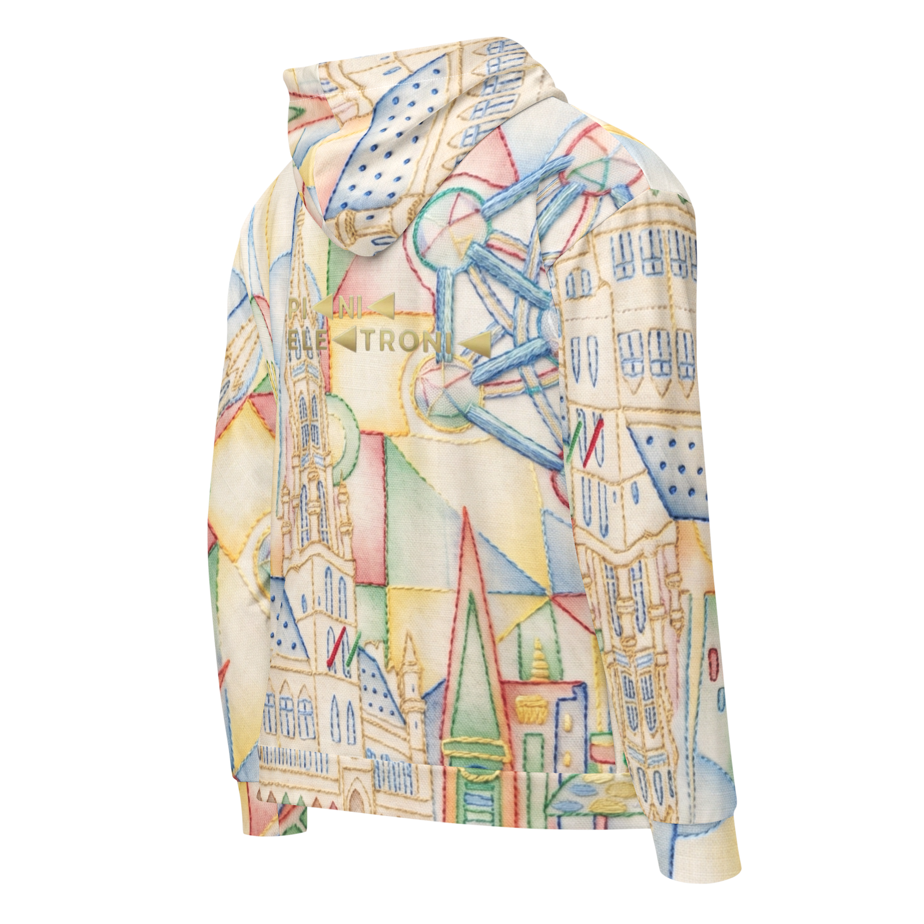 Zip Hoodie Unisex Artwork Piknik Brussels - Image 2