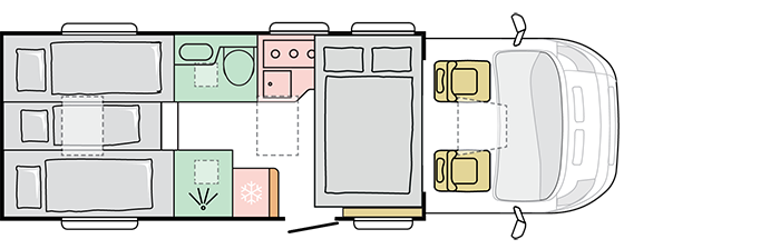ADRIA MATRIX 670SL 2024 AT kemperio nuoma nuotrauka 18